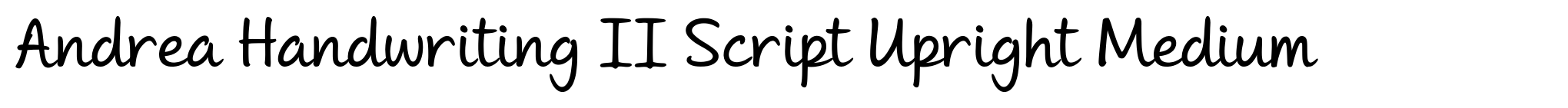 Andrea Handwriting II Script Upright Medium image